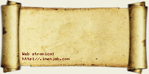 Vanja Parenta vizit kartica